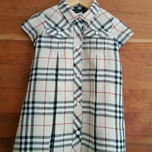EUC Authentic Burberry baby dress size 18 months